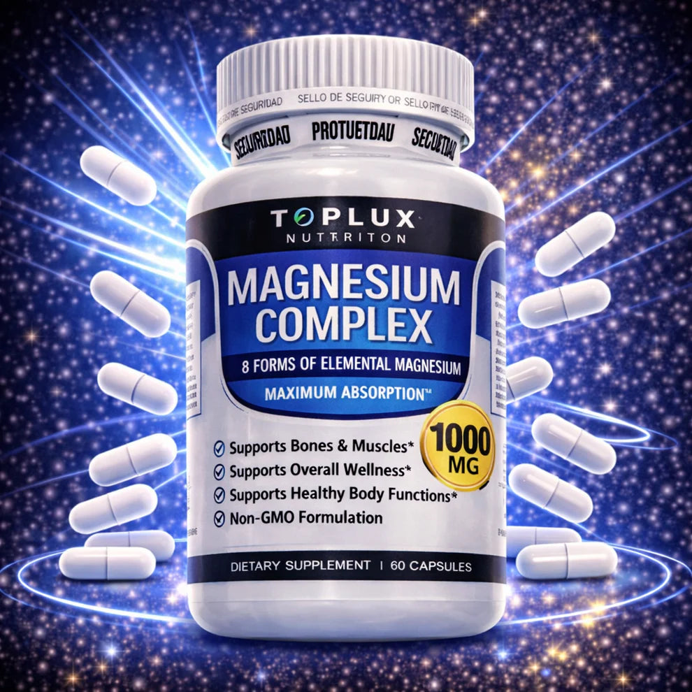 Magnesium Complex 8 en 1 – Recupera tu Energía, Mejora tu Sueño y Libérate del Estrés