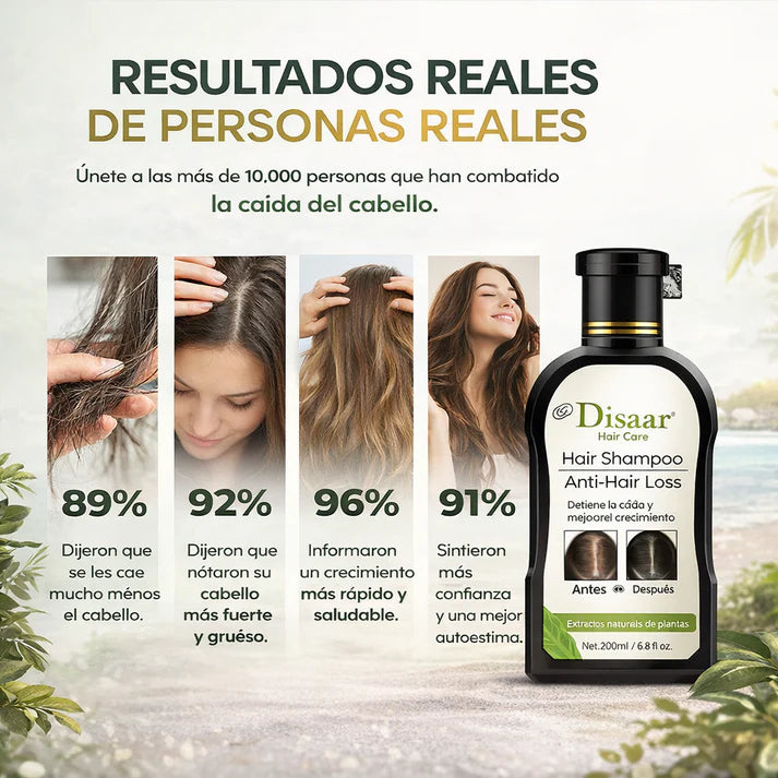 Shampoo Disaar® 2x1 | Reduce la caída y fortalece tu cabello