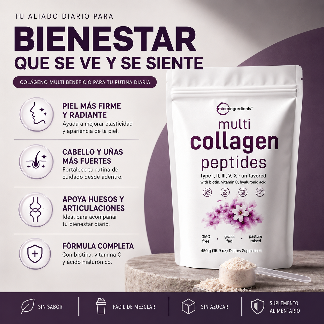 Collagen Peptides Multi™ | Nutrición Completa para Verte y Sentirte Mejor