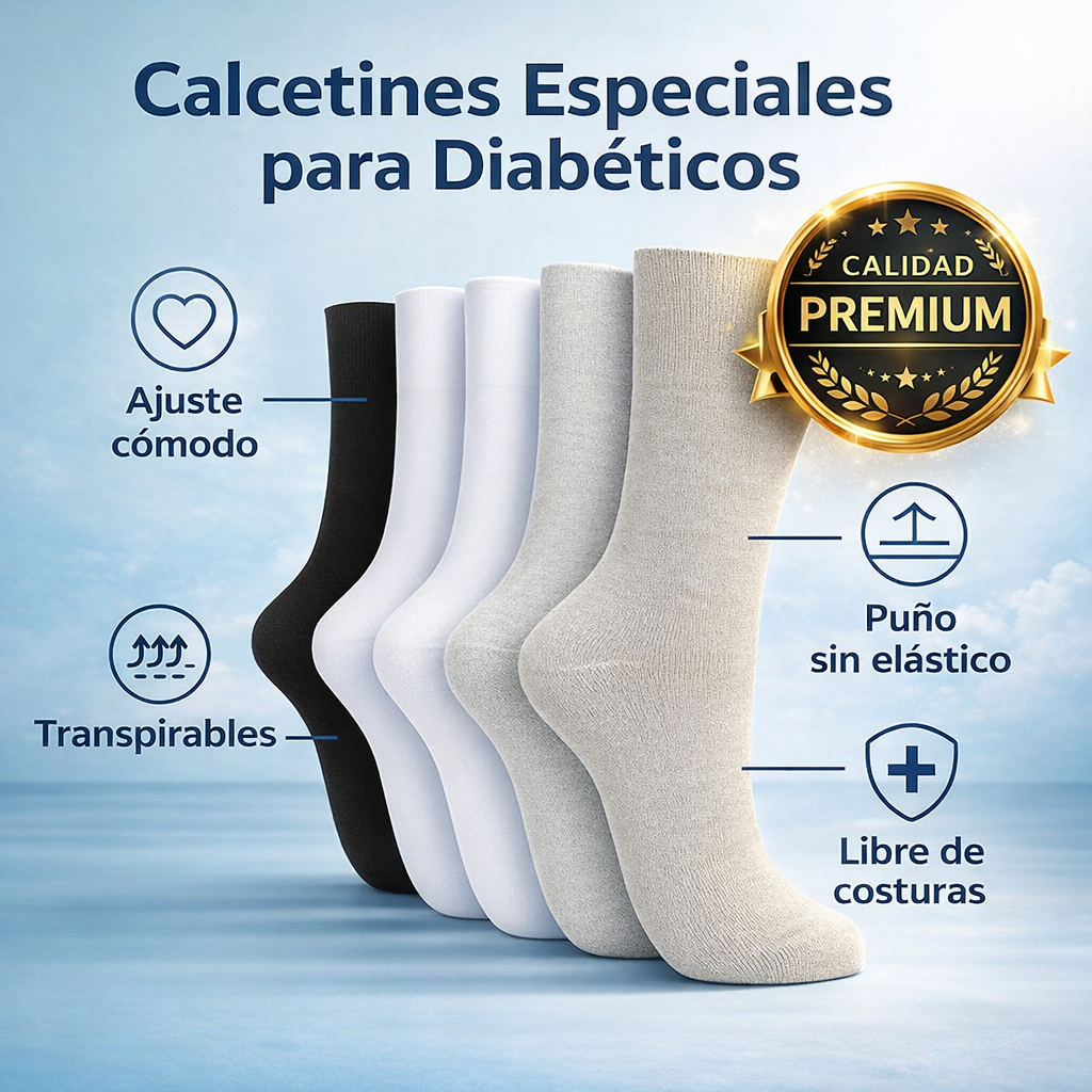 Calcetines para Diabéticos Pack x12 – Olvídate de la Presión y las Molestias